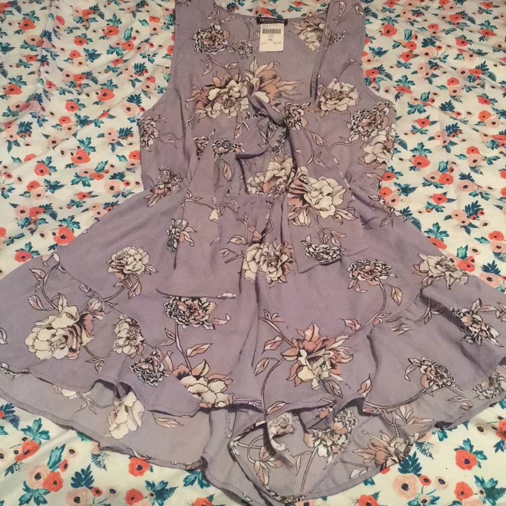 Fashion Nova Knots For You Romper Size XL